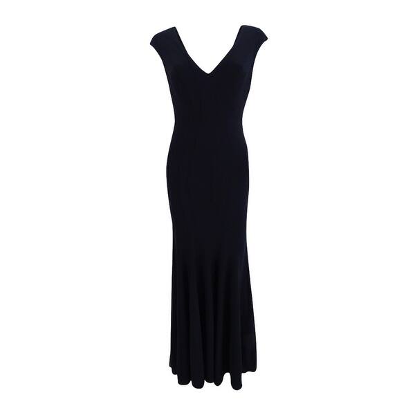 Shop Betsy Adam Women S Plus Size Cap Sleeve Mermaid Gown 14w