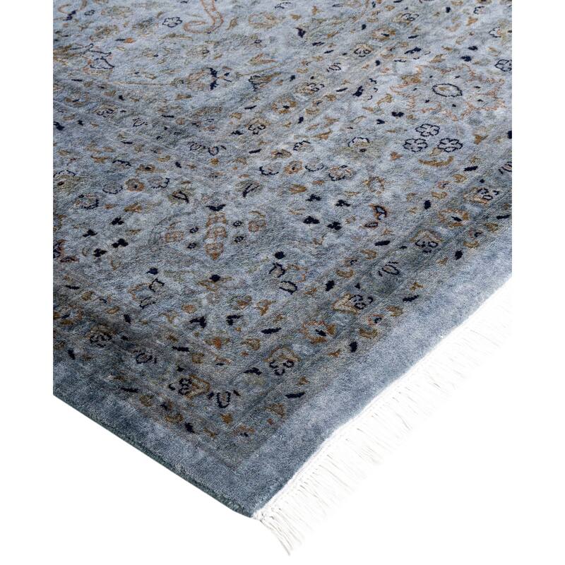 Overdyed One-of-a-Kind Hand-Knotted Area Rug - Gray - 8' 1" x 10' 2"