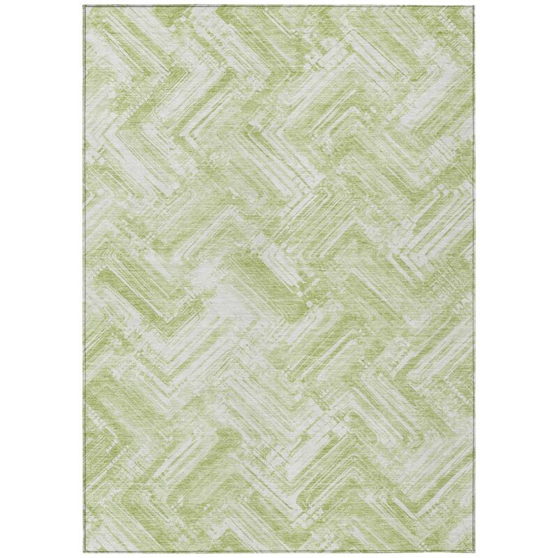 HomeRoots Geometric Transitional Rectangle Outdoor Rug