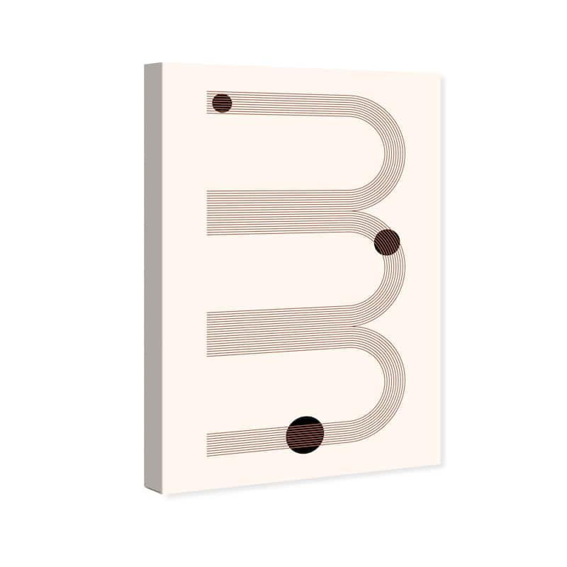Wynwood Studio Canvas Abstract Bookmarks Brown and Modern & Contemporary Wall Art Canvas Print