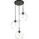 preview thumbnail 12 of 11, Elegant Lighting Baxter 3 Light 20" Wide Multi Light Pendant with