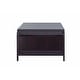 preview thumbnail 4 of 3, Rafi Contemporary Brown 56-inch 1-Shelf Coffee Table by Furniture of America