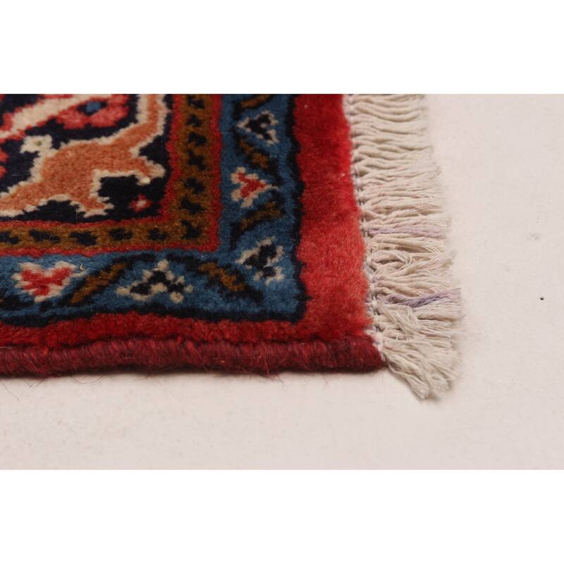 ECARPETGALLERY Hand-knotted Andelz Red Wool Rug - 3'3 x 9'7