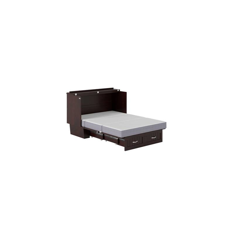 Murphy Bed Chest - Storage Drawer & USB Charger - Space Saving Furniture