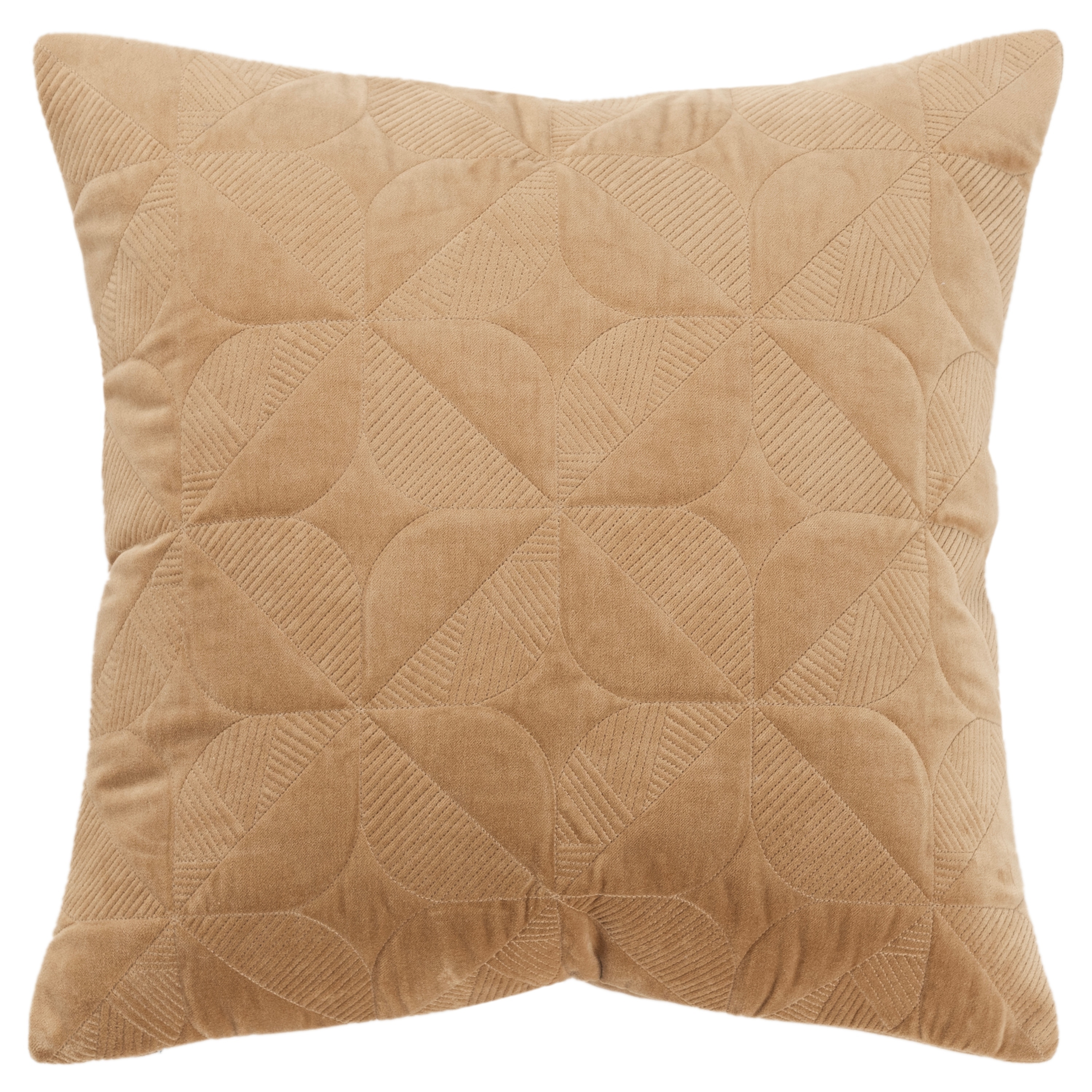 Rizzy Home Transitional Tan Poly Filled Pillow - 20" x 20"