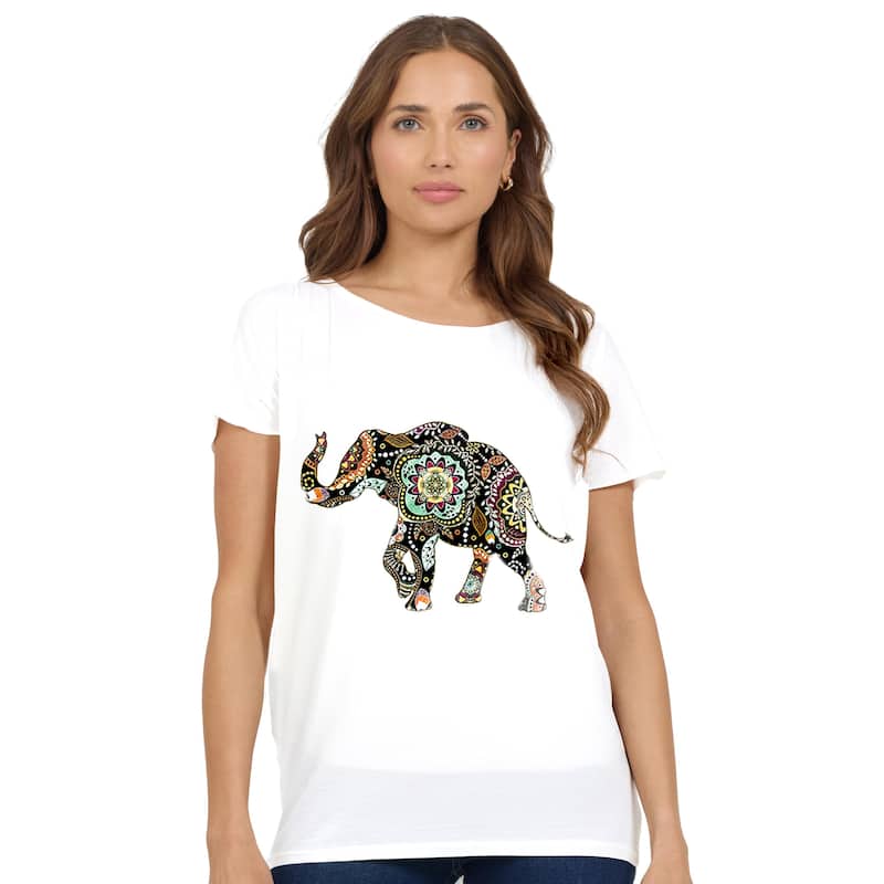 What About Wednesday T-Shirt Dolman Cap Sleeve Print