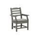 preview thumbnail 2 of 4, Visola Gray Arm Chair with Cushion, 2 Count - 24"W x 25"D x 37"H