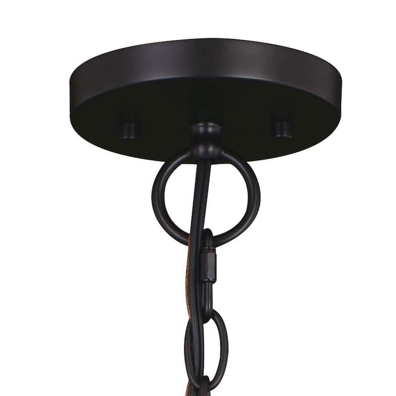 Sheffield 1L Dark Bronze and Gray Farmhouse Dome Pendant Light