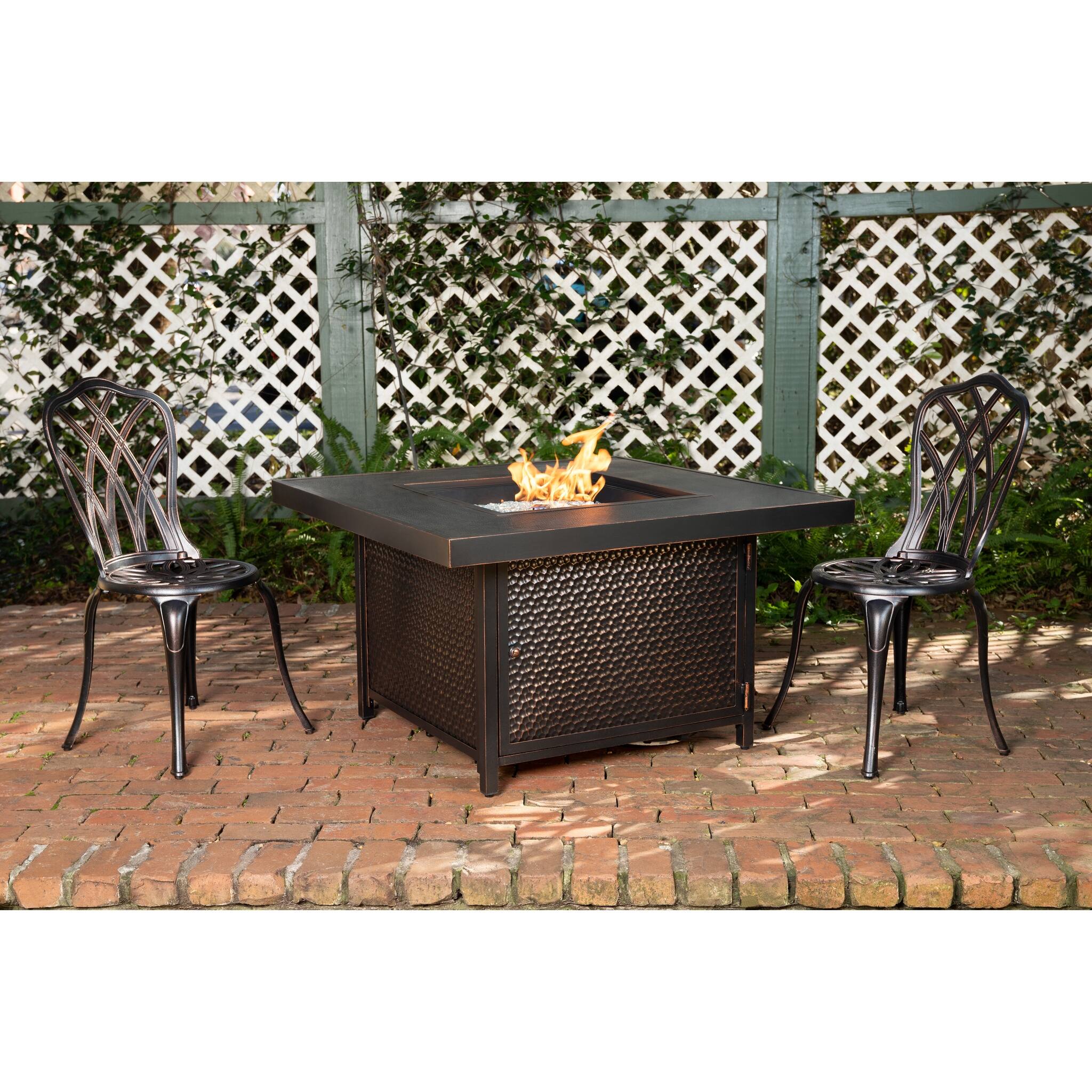 Weyland Square Aluminum LPG Fire Pit N/A On Sale Bed Bath
