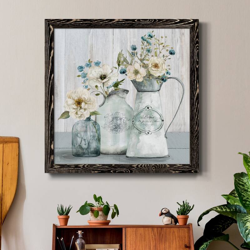 French Garden Flowers I-Premium Framed Canvas - Ready to Hang