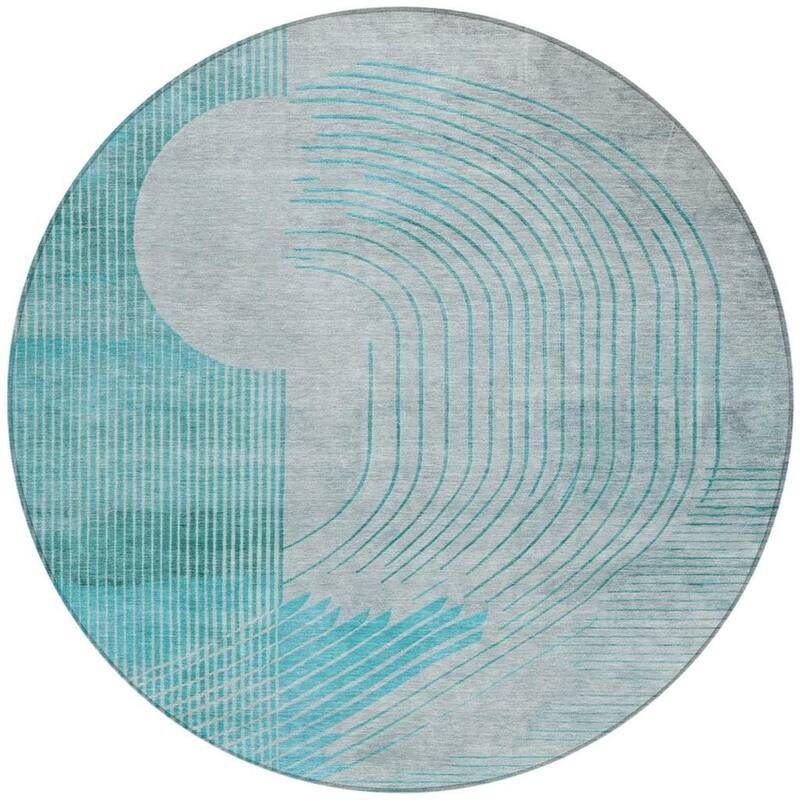HomeRoots Geometric Transitional Rectangle Outdoor Rug