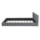 preview thumbnail 5 of 7, Queen Size Velvet Upholstered Platform Bed,with Luxurious Diamond Grid Headboard,Gray