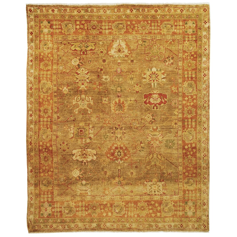 SAFAVIEH Couture Hand-knotted Oushak Shefkie Traditional Oriental Wool Rug