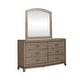 preview thumbnail 2 of 4, Avalon Burnished Beige Oak Bedroom Dresser and Mirror Bedroom Set