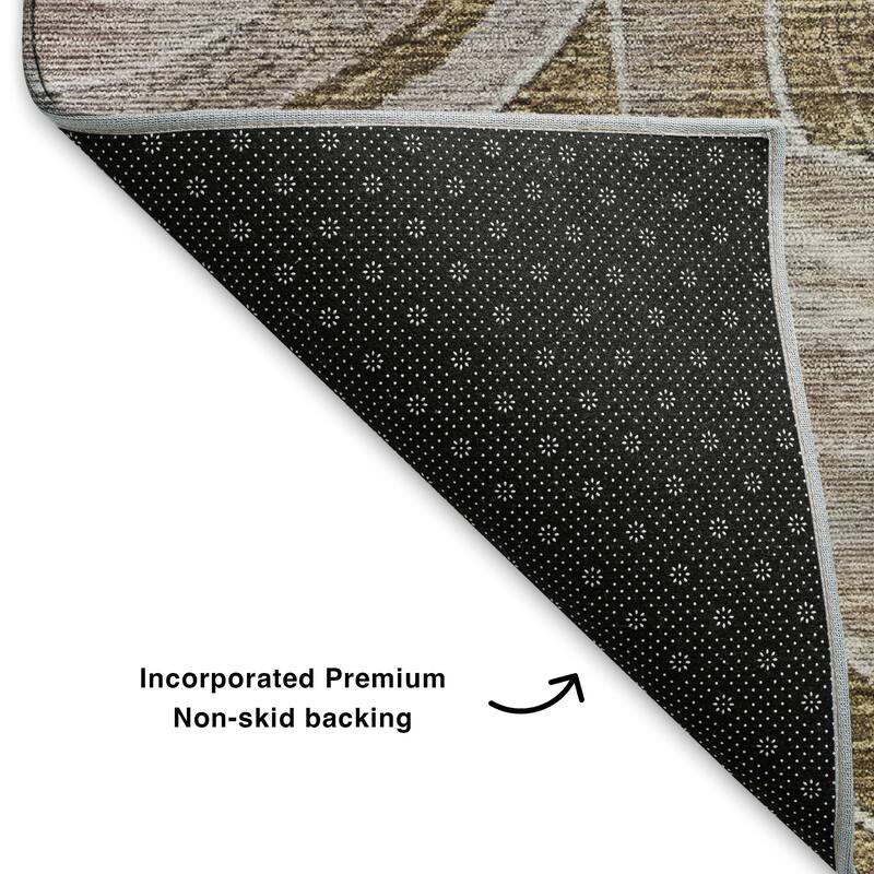 Premium Washable Super Soft Contemporary Mosaic Mayfield Rug