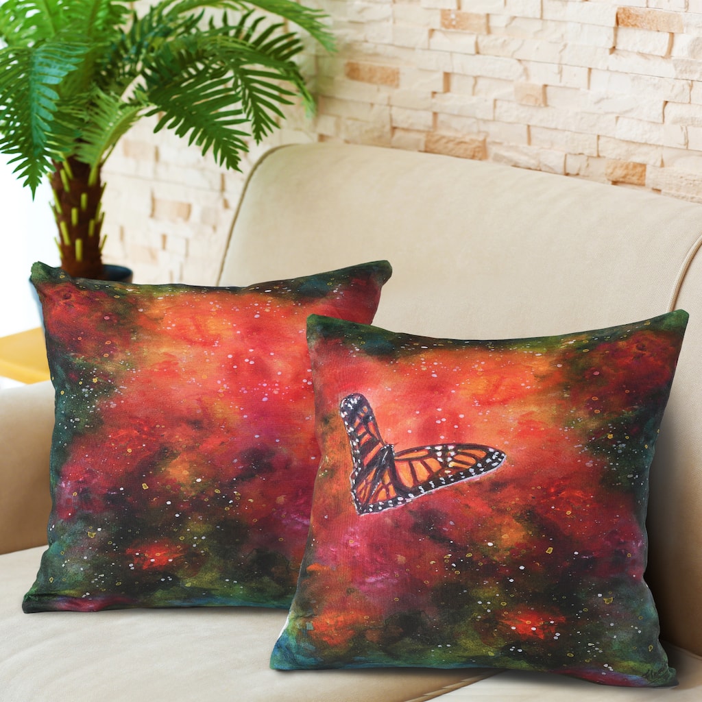 Designer Dreams Indoor Cushion Covers set of 2, On a Wing and a Prayer