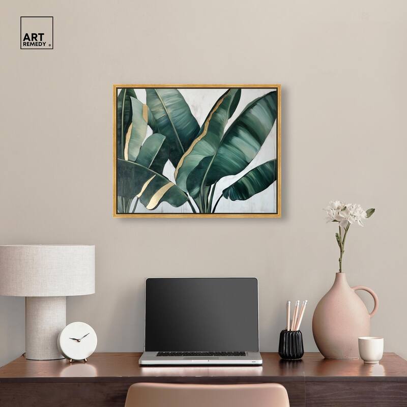 Jungle Jewel Jade I Canvas by Art Remedy