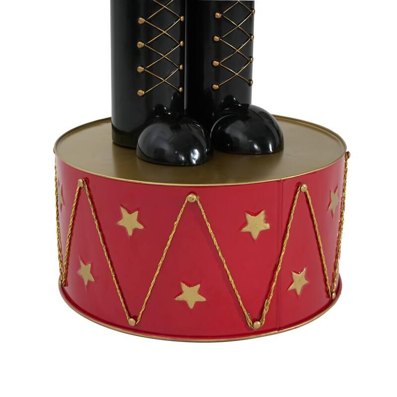 Christopher Knight Home - Jingle Classic Holiday Outdoor Iron Nutcracker Decor with Vibrant Festive Detailing