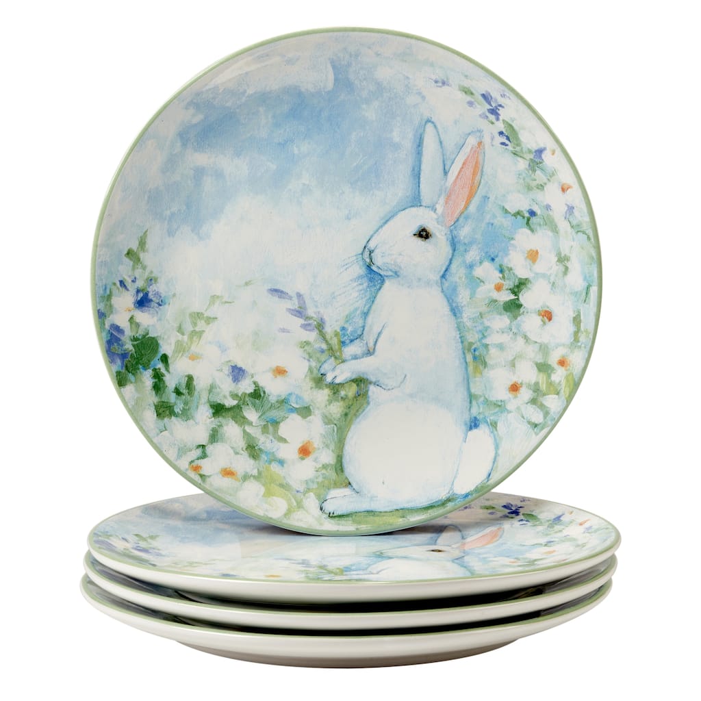 Certified International Easter Morning 11" Dinner Plates, Set of 4 - 11" Dia. x 1"