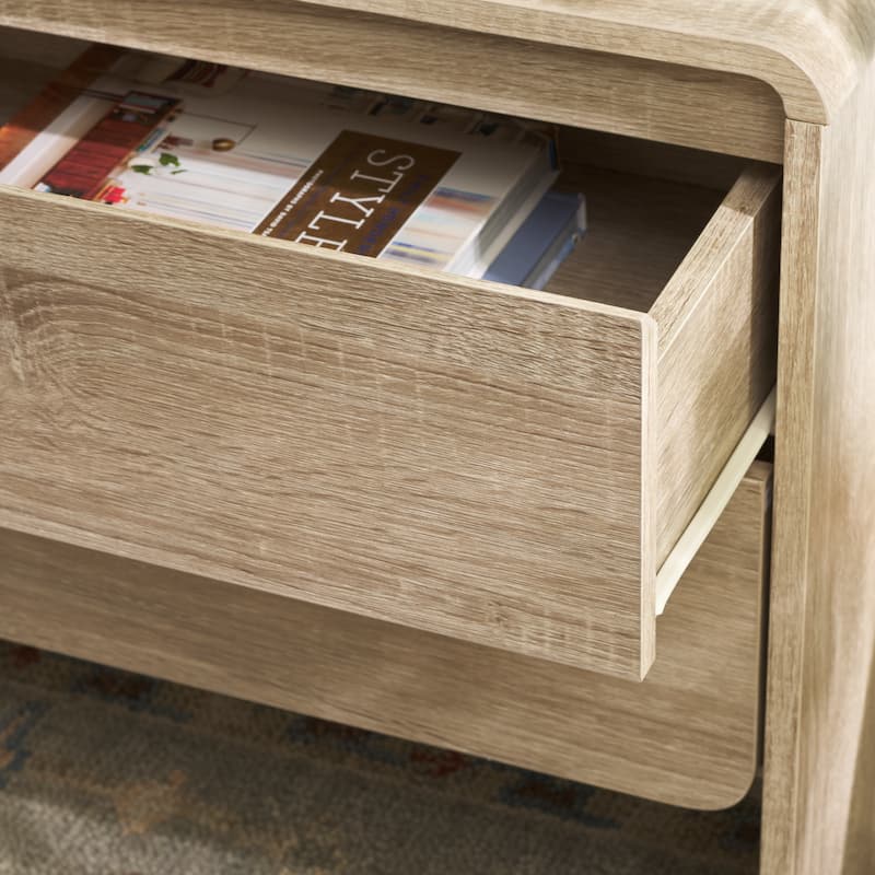 SAFAVIEH Arsenio 2-Drawer Nightstand Table