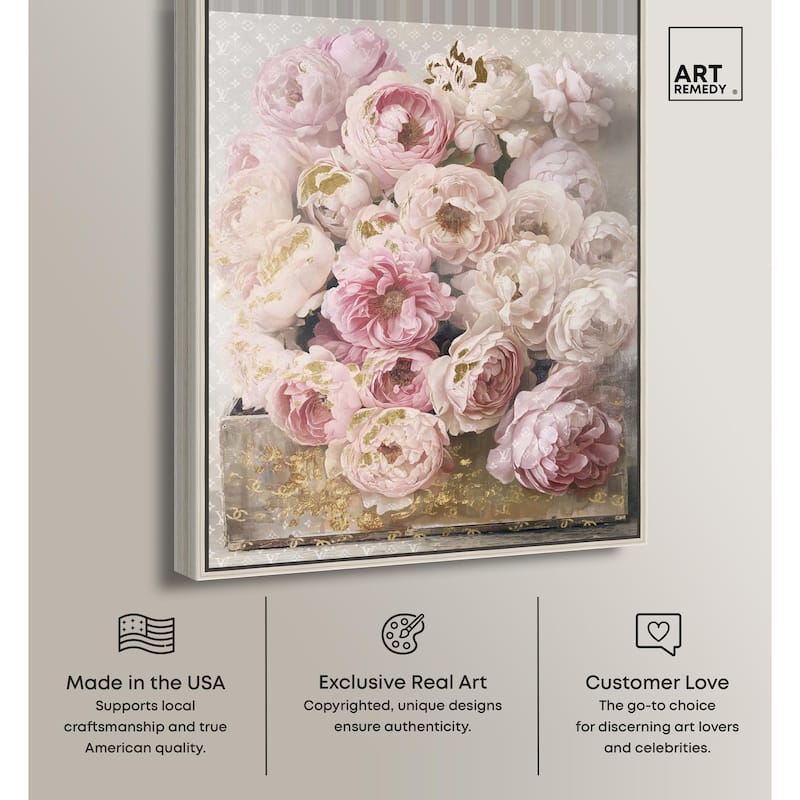 Beautiful Glam Floral Case Canvas by Art Remedy