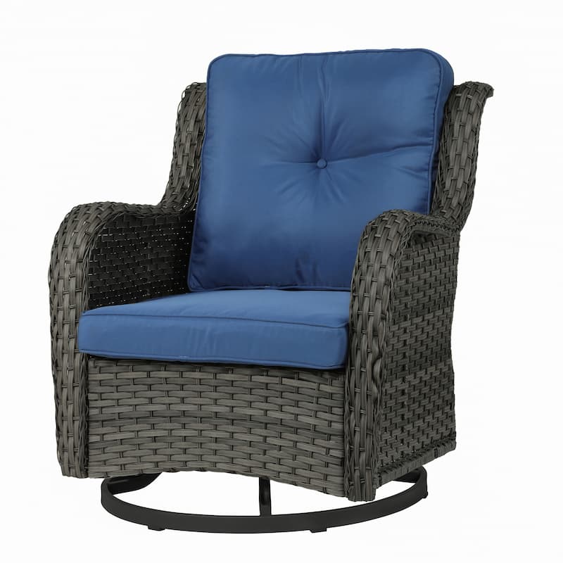Outdoor Rattan Rocker Wicker Swivel Rocking Chair