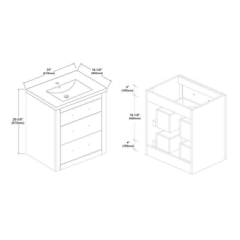 LaLa 30" Single Vanity Set