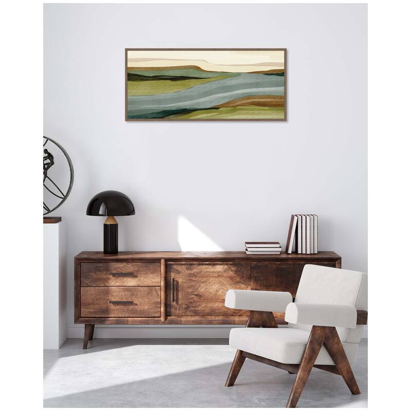 Kate and Laurel Natures Charm l Panel by Nikita Jariwala Framed Canvas Wall Art Print