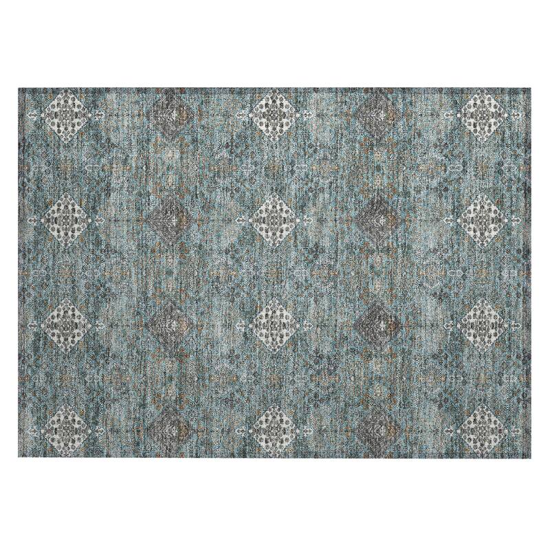 Machine Washable Indoor/ Outdoor Global Flory Chantille Rug