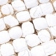 preview thumbnail 9 of 8, White Patina Coconut Shell Rectangular Coffee Table by East at Main