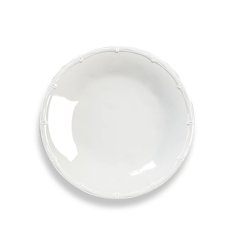 Abode Homewares by TarHong Bamboo Raised Rim Salad Plate, 8.5" , Set of 6
