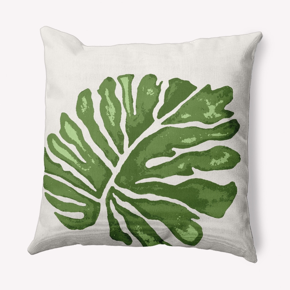 Big Leaf Indoor/Outdoor Throw Pillow