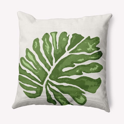 Big Leaf Indoor/Outdoor Throw Pillow