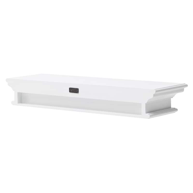 Classic White Floating Wall Shelf