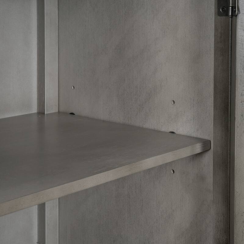 Living Room Wooden Console Table with 2 Shelves