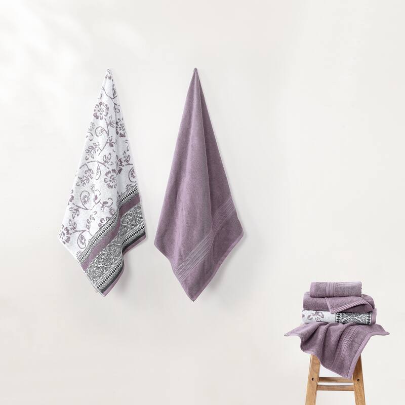 Modern Threads Ophelia 6-Piece Yarn Dyed Jacquard Towel Set