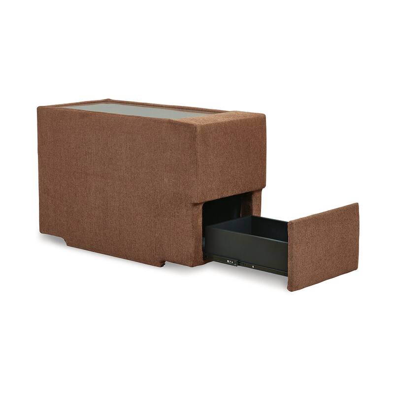 Signature Design by Ashley Modmax 7-Piece Balanced Sectional with Audio and Storage Consoles - 124" W x 124" D x 36" H