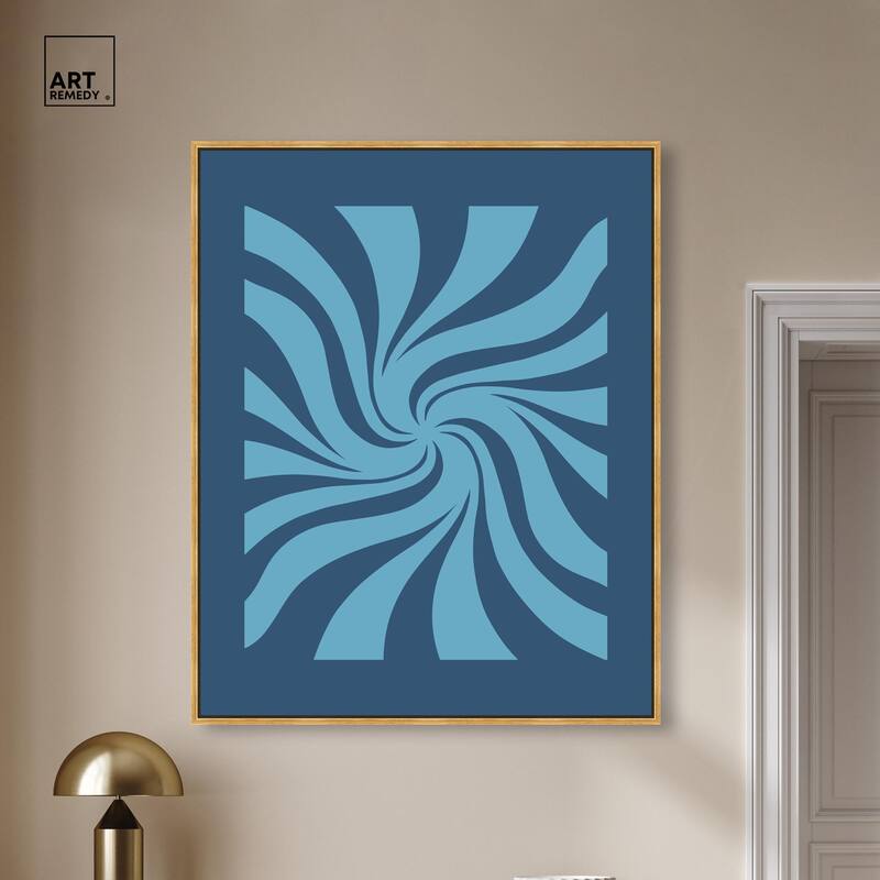 Carnaval Retro Blues Canvas by Art Remedy