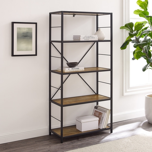 Carbon Loft Ora Industrial Rustic Bookshelf. Opens flyout.