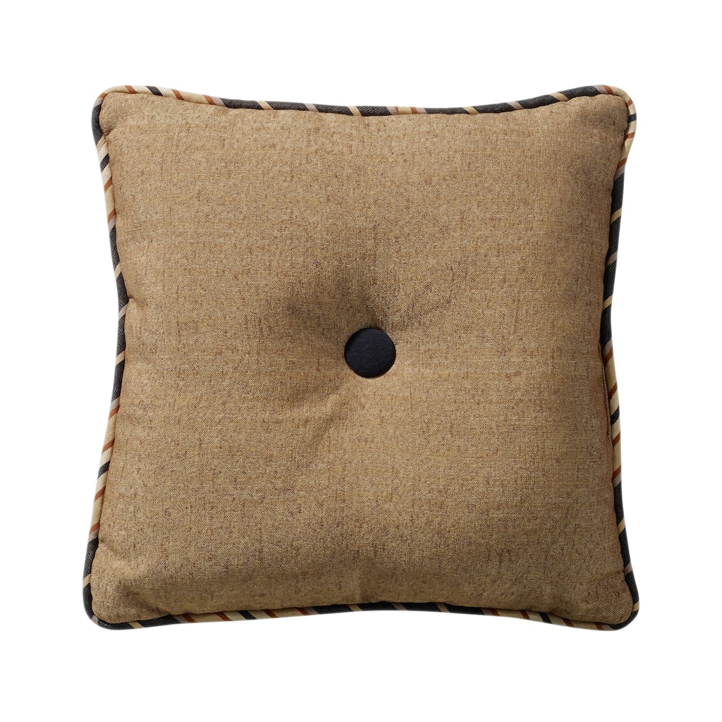HiEnd Accents Ashbury Tufted Throw Pillow, 18"X18"