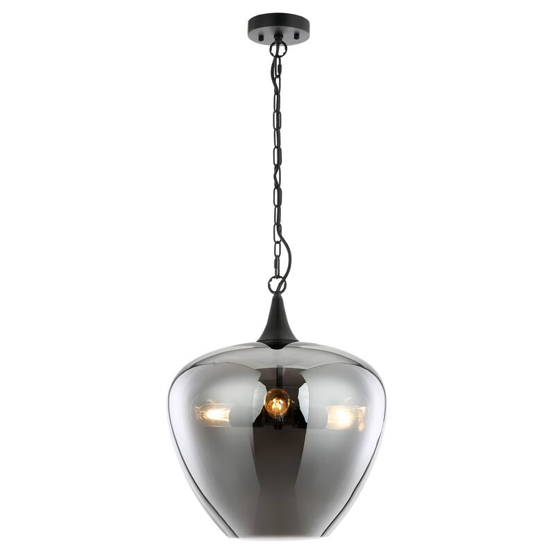 Light Society Malibu Pendant Light - Black/Smokey