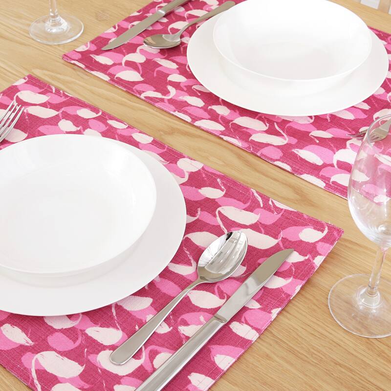 Deconovo Water Resistant Printed Placemats Set of 4
