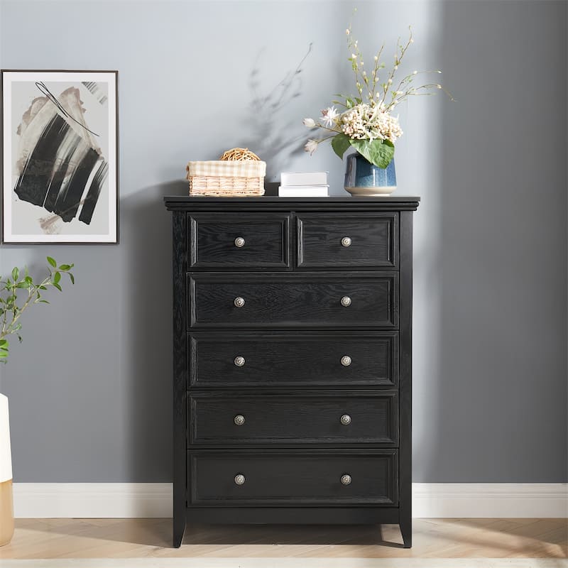 6 Drawers Dresser 6 Drawers Cabinet,Chest of Drawers Closet Organizers