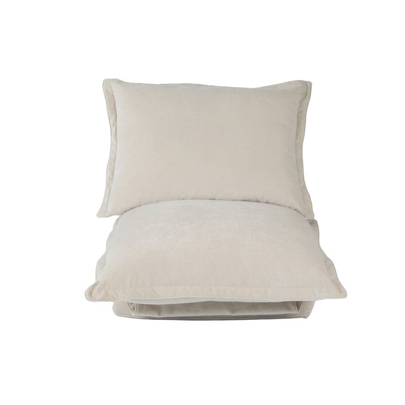 Lazy Sofa Chair Reclining Sofa Bed Floor Standing Single Sleeper Couch with Pillows and Adjustable Backrest for Small Space