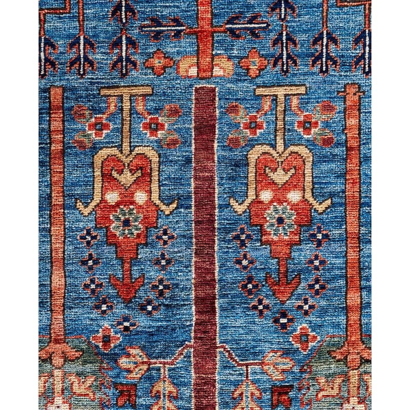 Serapi One-of-a-Kind Hand-Knotted Area Rug - Blue - 9' 3" x 11' 10"