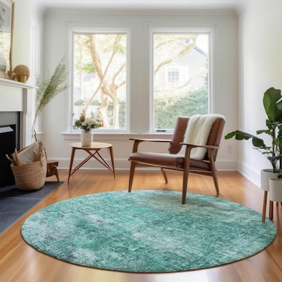 Premium Washable Super Soft Solid Ombre Mayfield Rug