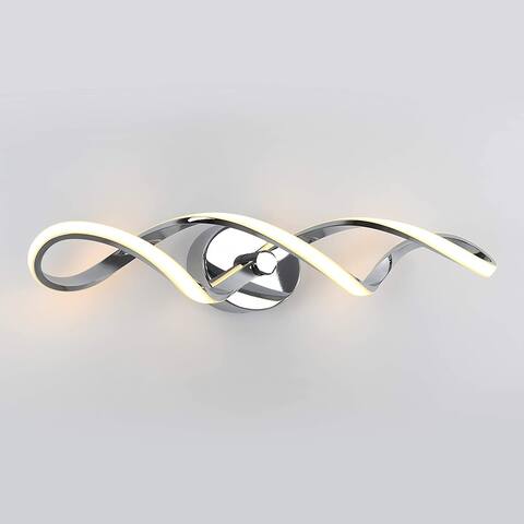 Artika Swirl Vanity Light, Chrome - Medium