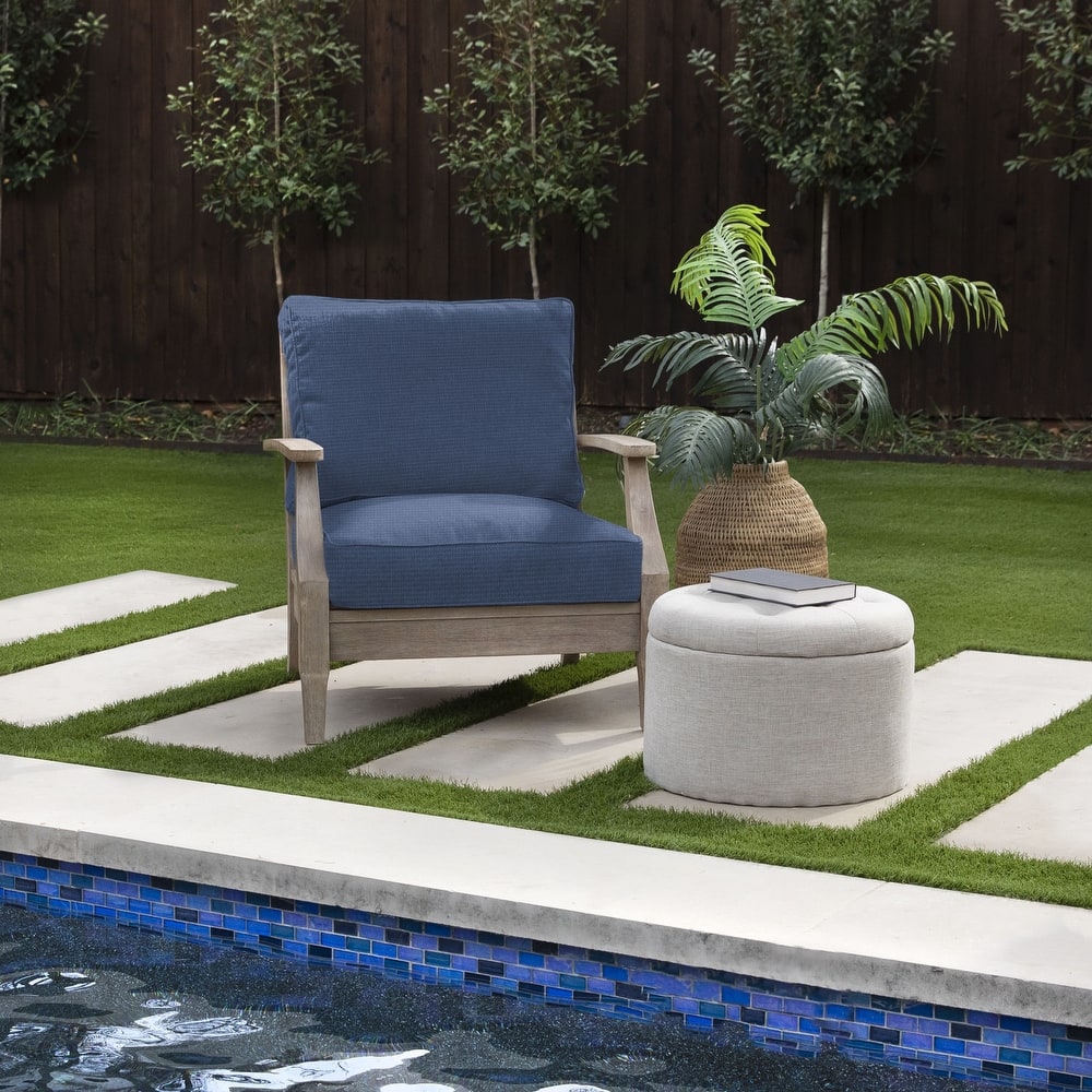 Sorra Home Outdura Solid Indoor/Outdoor Corded Deep Seating Cushion Set