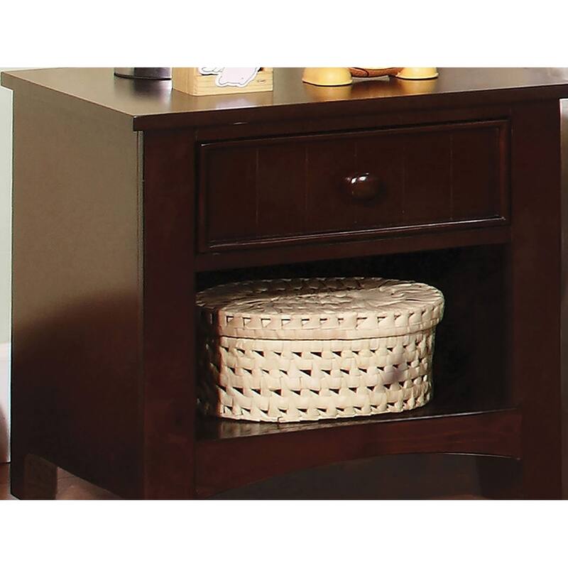 Wooden Nightstand with a Drawer