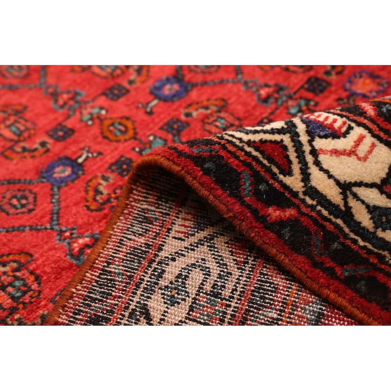 ECARPETGALLERY Hand-knotted Andelz Red Wool Rug - 2'11 x 9'7